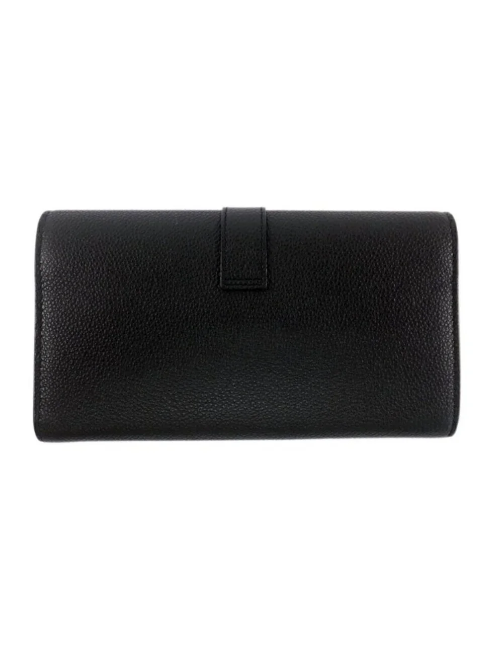 Saint Laurent Ten YSL Line Large Flap Wallet Gold Black